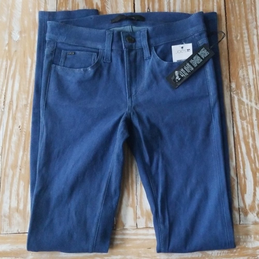 NWT $695 Joe's Jean's suede leather skinny pants